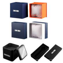 Reloj con logotipo personalizado SKMEI, caja de acero de empaquetado, cajas de cartón de lujo para relojes Jellery